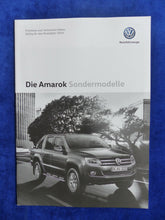 Lade das Bild in den Galerie-Viewer, VW Amarok Sondermodelle - Preisliste MJ 2016 - Prospekt Brochure 05.2015

