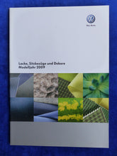 Lade das Bild in den Galerie-Viewer, VW Volkswagen Lacke Farben Polster Verdecke MJ 2009 - Prospekt Brochure 05.2008
