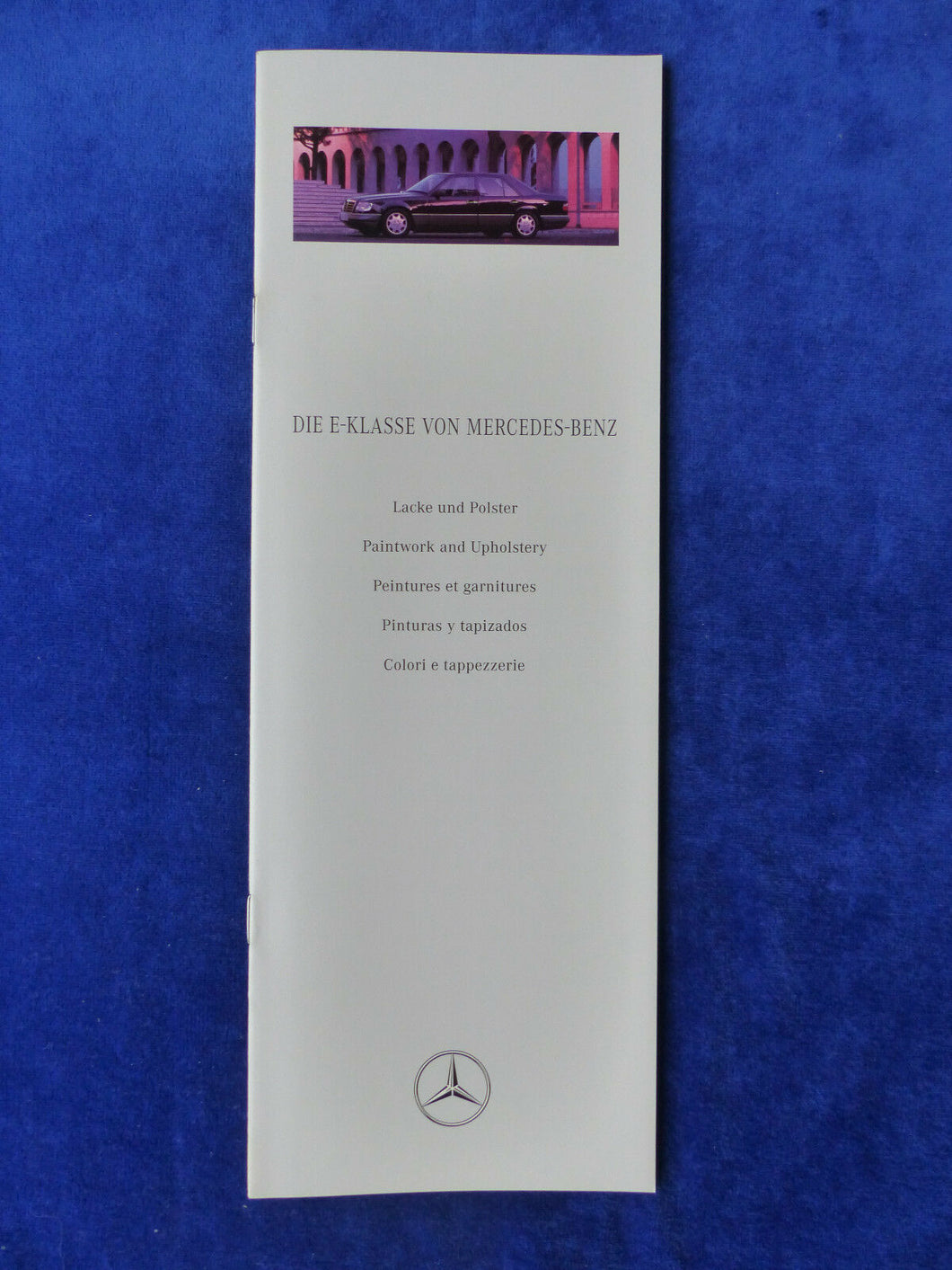 Mercedes-Benz E-Klasse W124 - Lacke und Polster - Prospekt Brochure 02.1994