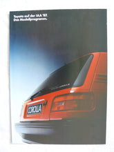 Lade das Bild in den Galerie-Viewer, Toyota FXV-II &amp; Modellprogramm 1988 - Poster Prospekt Brochure 09.1987
