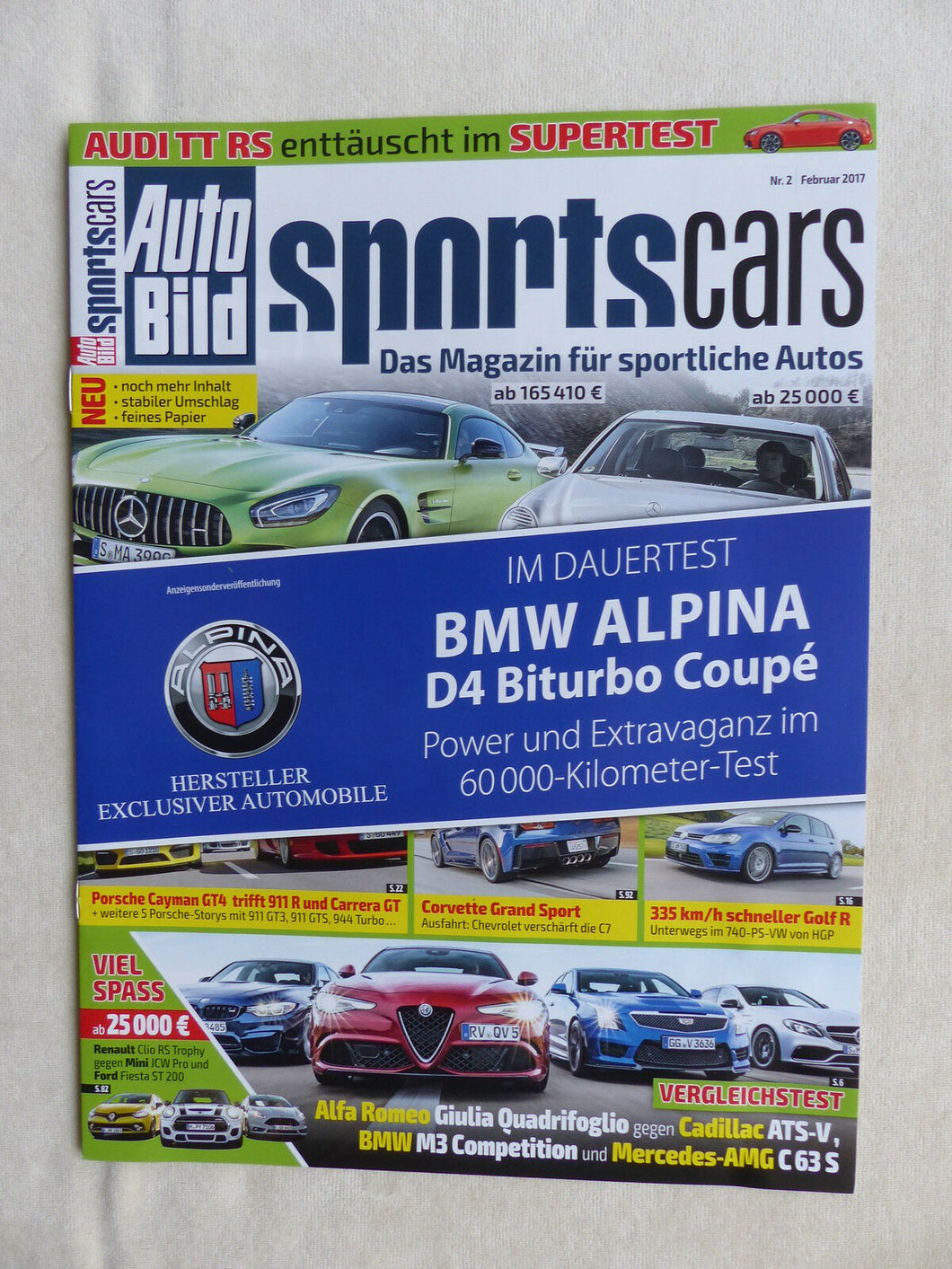 BMW Alpina D4 Biturbo Coupe - Test - Sonderdruck AutoBild SportsCars 02.2017