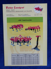 Lade das Bild in den Galerie-Viewer, Volker Landgraf Ajax Flügelschargrubber Pegaz Lockerer - Prospekt Brochure
