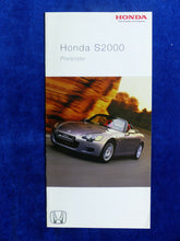 Lade das Bild in den Galerie-Viewer, Honda S2000 - Preisliste - Prospekt Brochure 04.2003

