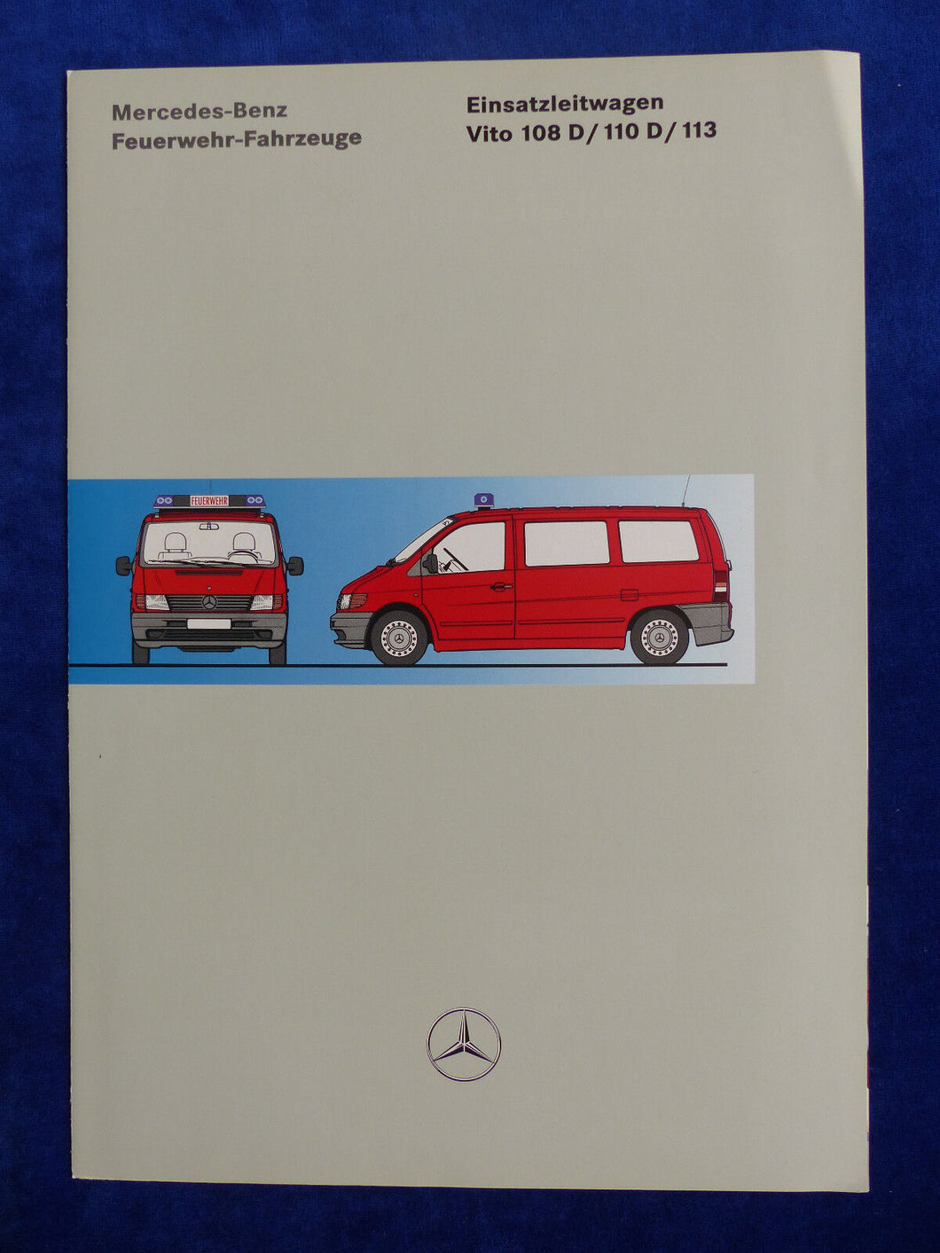 Mercedes-Benz Vito 108 D Feuerwehr Einsatzleitwagen - Prospekt Brochure 09.1996