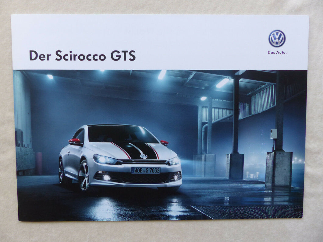 VW Scirocco GTS MJ 2013 - Prospekt Brochure 10.2012