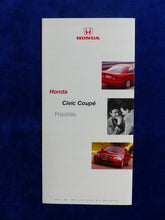Lade das Bild in den Galerie-Viewer, Honda Civic Coupe - Preisliste - Prospekt Brochure 01.1999
