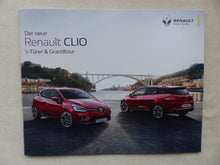 Lade das Bild in den Galerie-Viewer, Renault Clio 5-Türer &amp; Grandtour MJ 2017 - Prospekt Brochure 03.2017
