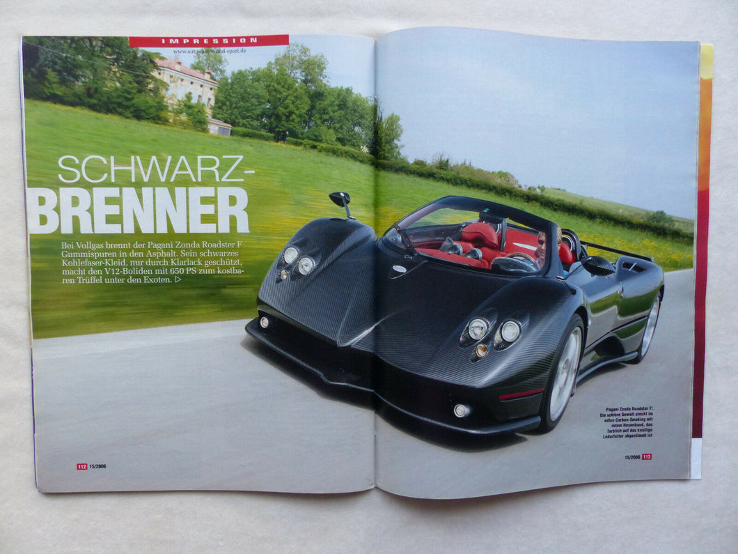 Pagani Zonda Roadster F 650 PS - Impression - Auto Motor Sport Heft 15/2006