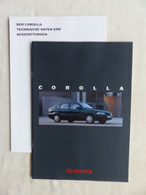 Lade das Bild in den Galerie-Viewer, Toyota Corolla - Prospekt Brochure + Daten &amp; Ausstattungen 04.1994
