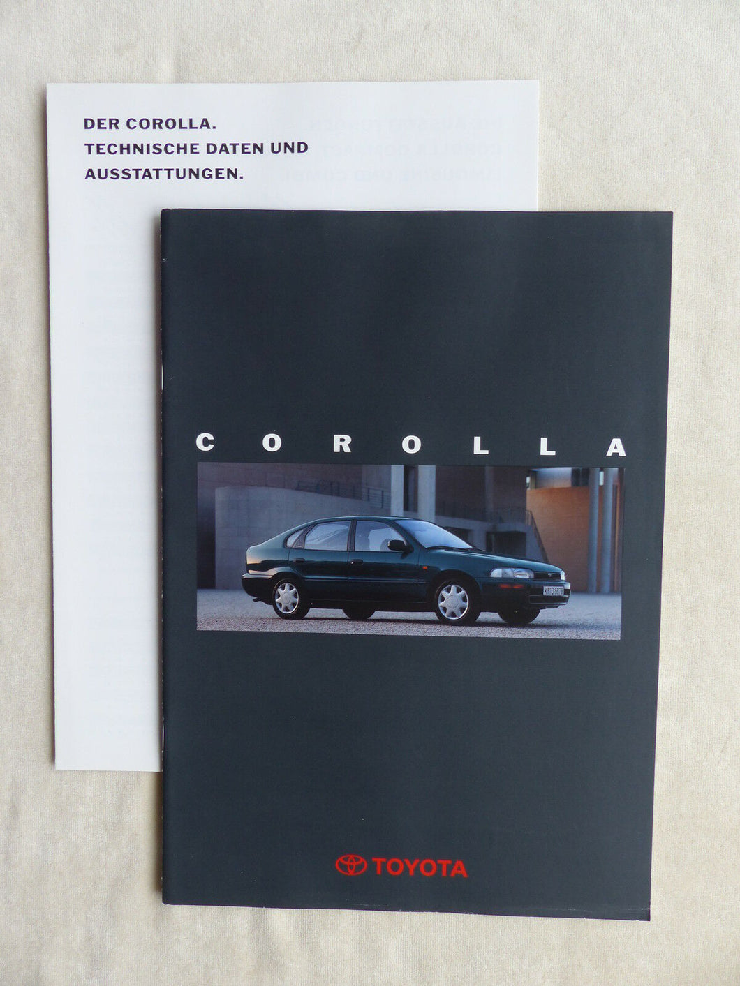 Toyota Corolla - Prospekt Brochure + Daten & Ausstattungen 04.1994