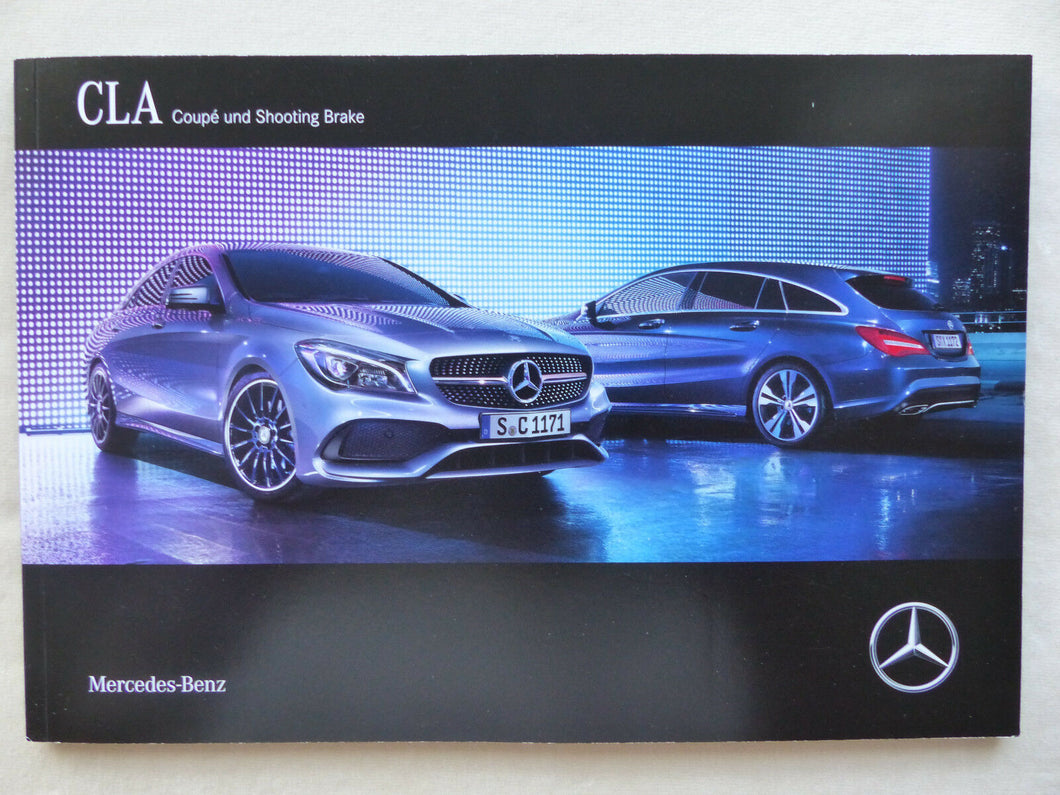 Mercedes-Benz CLA AMG Coupe Shooting Brake MJ 2017 - Prospekt Brochure 07.2016