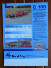 Lade das Bild in den Galerie-Viewer, Marsk Stig GARANT 100 Grubber - Prospekt Brochure
