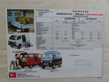 Lade das Bild in den Galerie-Viewer, Daihatsu 1000 Sparcar S 75 - Prospekt Brochure 03.1984
