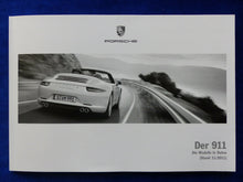 Lade das Bild in den Galerie-Viewer, Porsche 911 Carrera Typ 991 MJ 2012 - Hardcover Prospekt + Preisliste 11.2011
