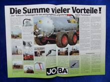 Lade das Bild in den Galerie-Viewer, Jo-Ba Hochleistungs-Vakuum-Tankwagen - Prospekt Brochure 90er
