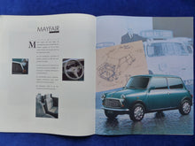 Lade das Bild in den Galerie-Viewer, Mini Cooper Mayfair Special - Prospekt Brochure + Farben 01.1992 Großformat
