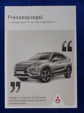 Lade das Bild in den Galerie-Viewer, Mitsubishi Eclipse Cross MJ 2018 - Prospekt Brochure + Pressespiegel 09.2017
