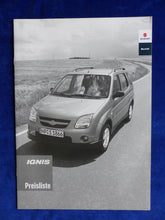 Lade das Bild in den Galerie-Viewer, Suzuki Ignis MJ 2008 - Prospekt Brochure + Preisliste 08.2007
