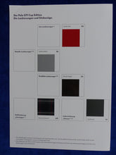 Lade das Bild in den Galerie-Viewer, VW Polo GTI Cup Edition MJ 2008 - Prospekt Brochure + Preisliste 11.2007
