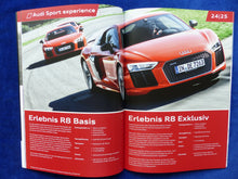 Lade das Bild in den Galerie-Viewer, Audi driving experience Sommerprogramm 2017 TT RS R8 - Prospekt Brochure 01.2017
